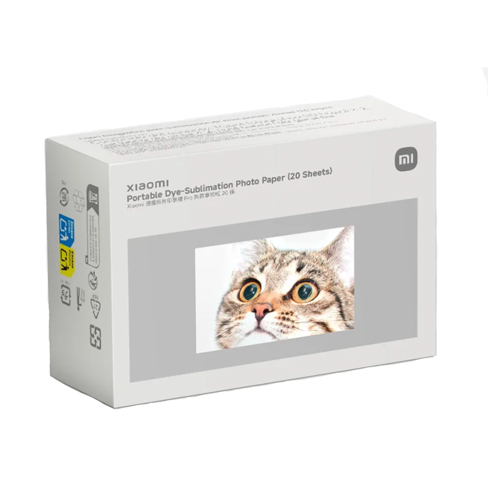 Xiaomi Portable Dye-Sublimation Photo Paper 20 Sheets