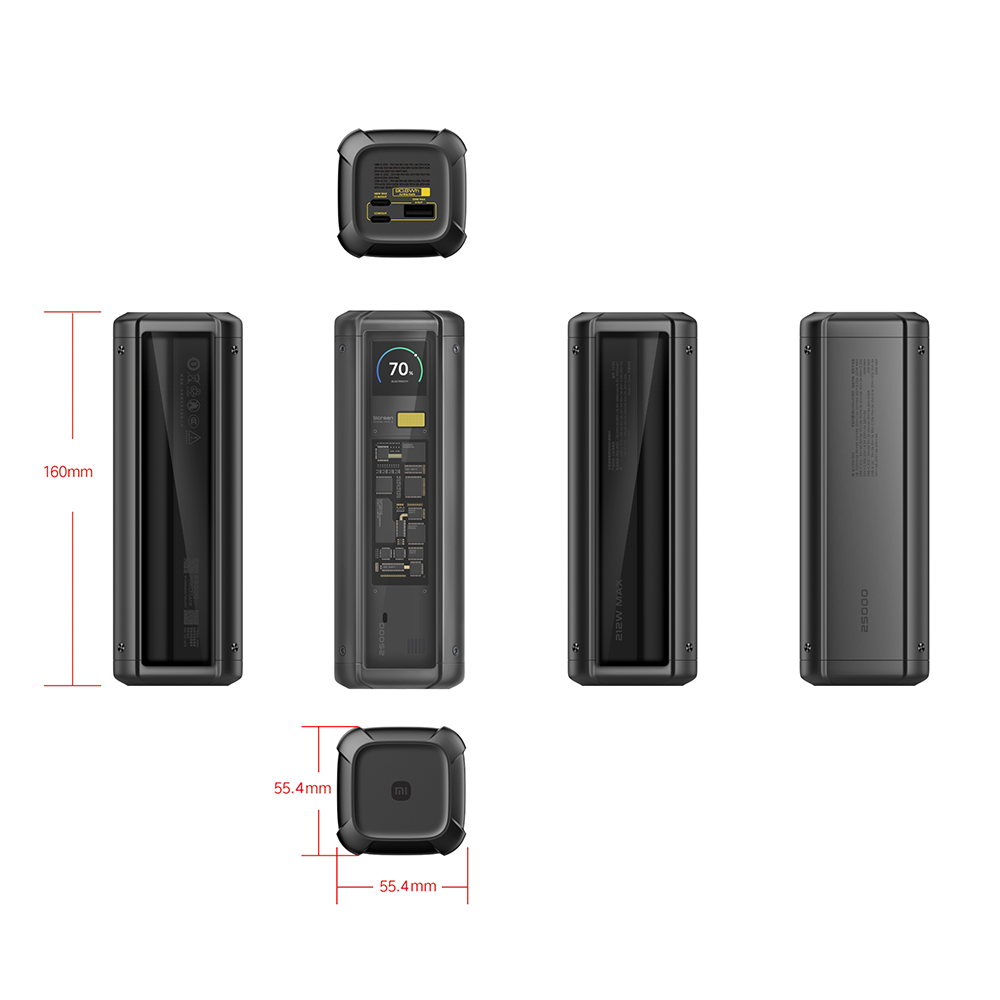 Xiaomi 212W HyperCharge Power Bank 25000mAh GL